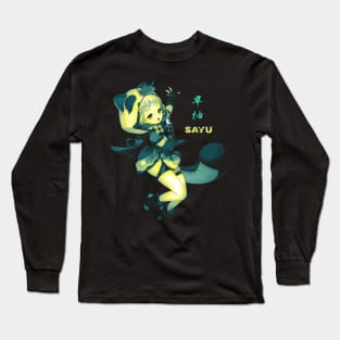 Retro Neon little ninja Long Sleeve T-Shirt